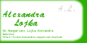 alexandra lojka business card